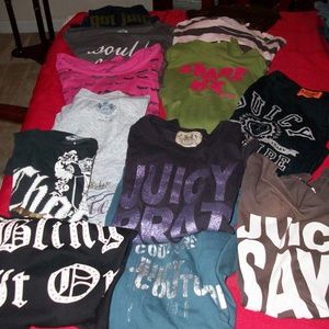 Juicy Couture "LOT" 11 Total Shirts